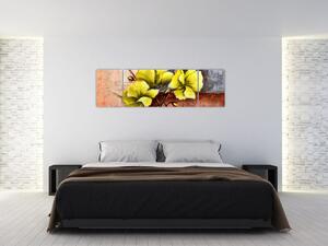 Obraz kvetín na stenu (Obraz 170x50cm)