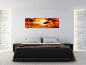 Obraz zapadajúceho slnka (Obraz 170x50cm)