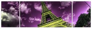 Abstraktný obraz Eiffelovej veže (Obraz 170x50cm)