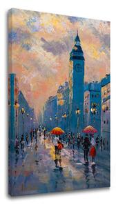 Obraz na plátne PRECHÁDZKA MESTOM - 40x60 cm