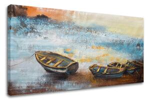 Obraz na plátne LOĎKY - 80x40 cm