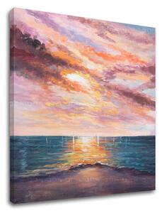 Obraz na plátne ZÁPAD SLNKA - 70x60 cm
