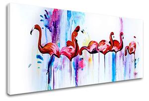 Autorská reprodukcia na plátne PLAMENIAKY - 110x45 cm