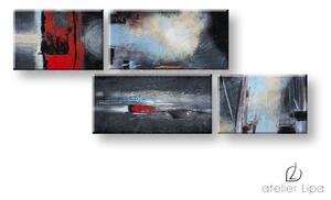 Autorská reprodukcia na plátne ABSTRAKT - 140x60 cm