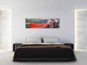 Obraz červeného Lamborghini (Obraz 170x50cm)