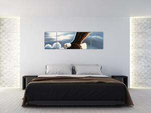Obraz letiaceho orla (Obraz 170x50cm)