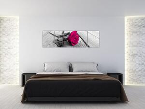 Obrazy kvetov - ruža (Obraz 170x50cm)