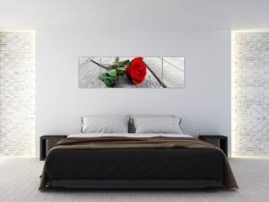 Moderný obraz - ruža (Obraz 170x50cm)