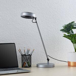 Lucande Vilana LED lampa na písací stôl strieborná