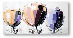 Autorská reprodukcia na plátne KVETY - 60x30 cm