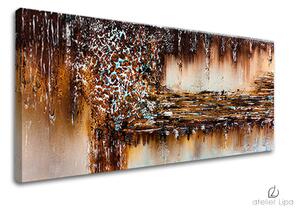 Autorská reprodukcia na plátne ABSTRAKT - 70x30 cm