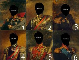 Darčeky pre mužov - Obraz z fotky GENERAL a uniformy - 40x50 cm – uniforma 2