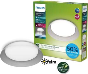 Philips UltraEfficient 8720169300996 Fleta stropné svietidlo D350mm LED 10W/1950lm 4000K priehľadná, SceneSwitch