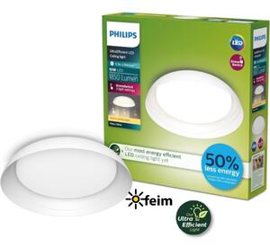 Philips UltraEfficient 8720169301030 Fleta stropné svietidlo D350mm LED 10W/1950lm 4000K biela, SceneSwitch