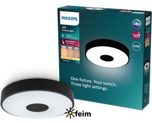 Philips 8720169301290 Coiner stropné svietidlo D389mm LED 24W/2700lm 2700K čierna, SceneSwitch