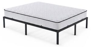 NovýNábytok.sk Manželská posteľ 140x200 cm Mettala (čierna) (s roštom) . Akcia -18%. Vlastná spoľahlivá doprava až k Vám domov. 1159752