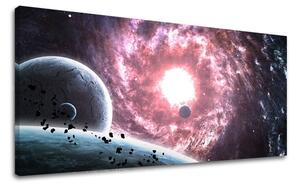 Obraz na stenu PANORÁMA VESMÍR - 30x60 cm