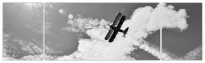 Obraz letiaceho lietadla (Obraz 170x50cm)