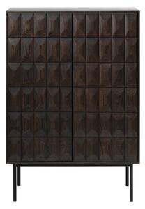 Tmavohnedá skrinka 90x130 cm Latina – Unique Furniture