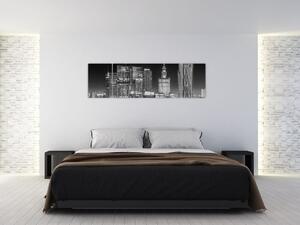 Nočné New York, obrazy (Obraz 170x50cm)