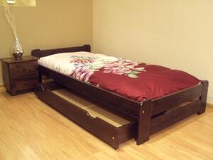 Zvýšená posteľ Halle 90x200 cm + rošt - orech