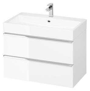 Cersanit - VIRGO závesná skrinka pod umývadlo 80cm, biela-chróm, S522-024