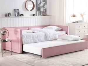 Rozkladacia posteľ 90x200 cm Mai (ružová). Vlastná spoľahlivá doprava až k Vám domov. 1035499