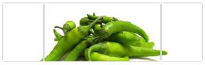 Zelené papričky - obraz (Obraz 170x50cm)