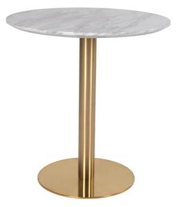 Okrúhly jedálenský stôl s doskou v dekore mramoru ø 70 cm Bolzano – House Nordic