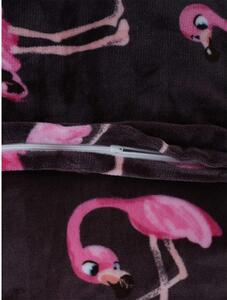 Obliečka na vankúš mikroplyš 70 × 90 cm – Flamingos