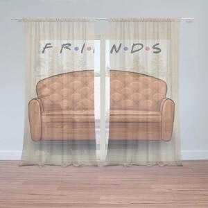 Sablio Záclony Seriál Priatelia FRIENDS Gauč: 2ks 150x250cm