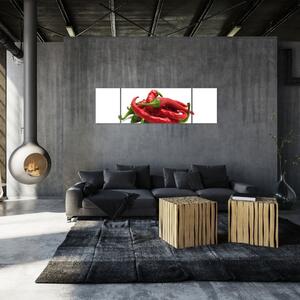 Chilli papričky, obrazy (Obraz 170x50cm)