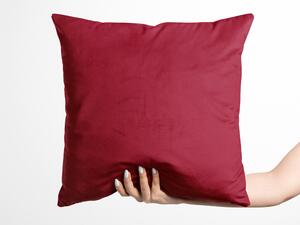 Biante Zamatová obliečka na vankúš Velvet Prémium SVP-007 Malinovo červená 40 x 40 cm