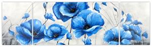 Modré vlčie maky, obraz (Obraz 170x50cm)