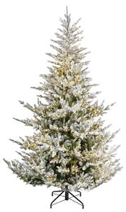 Umelý vianočný stromček Norway 210 cm s LED osvetlením – realistická dekorácia - 201 - 230 cm - So snehom