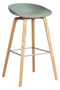 Barová stolička AAS 32, H75, Oak / Fall green – HAY