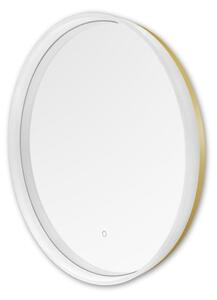Zuma Line D2526-LED Kúp. zrkadlo s pods. 24W/230V 3000/4000/6000K IP44 biela/zl