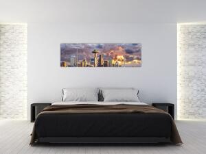 Panoráma mesta - obrazy (Obraz 170x50cm)