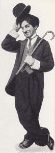 English School, - Obrazová reprodukcia Charlie Chaplin, (21.6 x 60 cm)