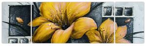 Obraz žlté kvety (Obraz 170x50cm)