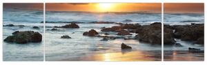 Západ slnka pri mori, obraz (Obraz 170x50cm)