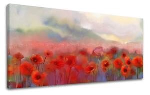 Obraz na stenu PANORÁMA KVETY - 30x60 cm