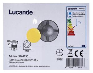 Lucande Lucande - Vonkajšie zapustené svietidlo EDWINA 1xGU10/6W/230V IP67 LW0740 + záruka 3 roky zadarmo