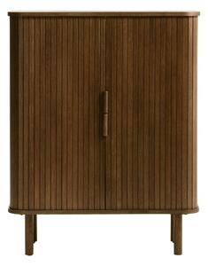 Hnedá skrinka v dekore duba s posuvnými dverami 113x90 cm Cavo – Unique Furniture