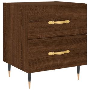 Nočný stolík hnedý dub 40x35x47,5 cm kompozitné drevo