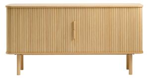 Nízka komoda v dekore duba s posuvnými dverami v prírodnej farbe 76x160 cm Cavo – Unique Furniture