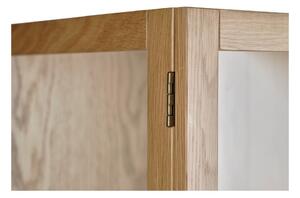 Vitrína z dubového dreva v prírodnej farbe 190x90 cm Elba – Unique Furniture
