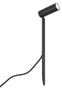 Bodové svietidlo so zemným hrotom čierne 40 cm vrátane LED nastaviteľné IP65 vrátane kábla a zástrčky - Carl