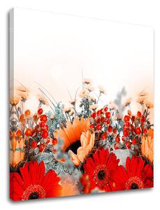 Obraz na stenu ČERVENÉ KVETY_154-12 - 30x30 cm