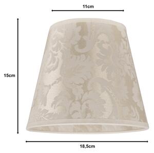 Duolla - Tienidlo k stolnej lampe SOFIA XS E14 pr. 18,5 cm béžová
